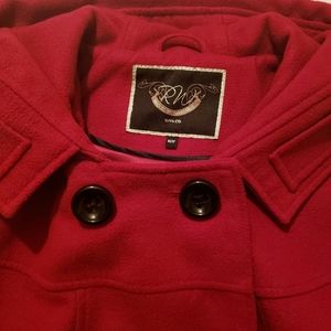 RW&CO Red Wool Dress Coat